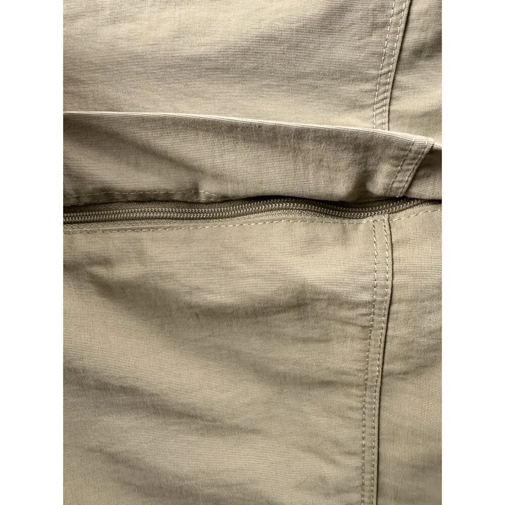 The North Face Mens XXL Beige Paramount Convertible Zip Off Hiking Cargo Pants